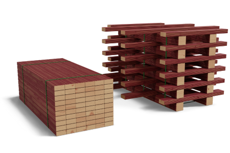 Transparent render of BarrierWood dunnage