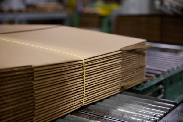 Stack of corrugate board