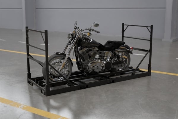 Metal crate for powersports products