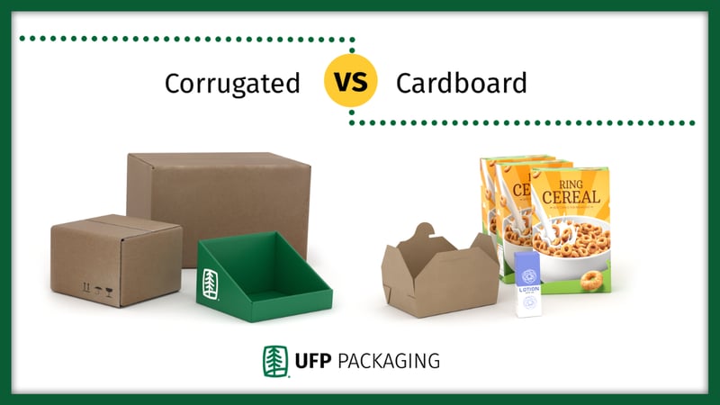 Corrugated versus cardboard