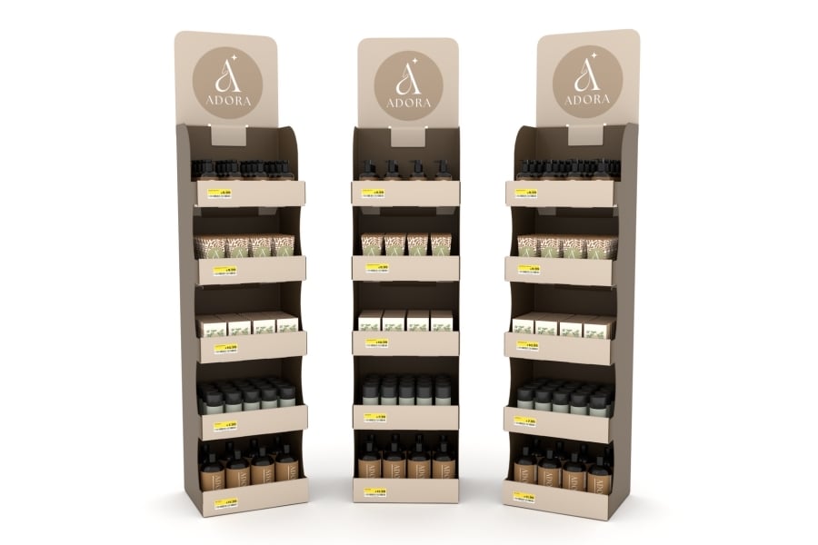 free standing point of purchase display