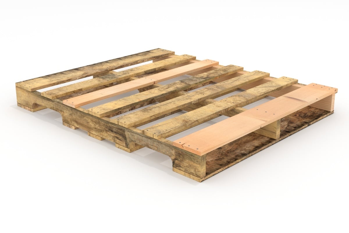 Remanufactured pallet