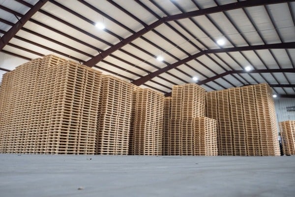 wood pallets in warehouse wood pallets in warehouse