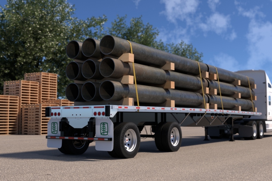 Pipe cradles for transportation
