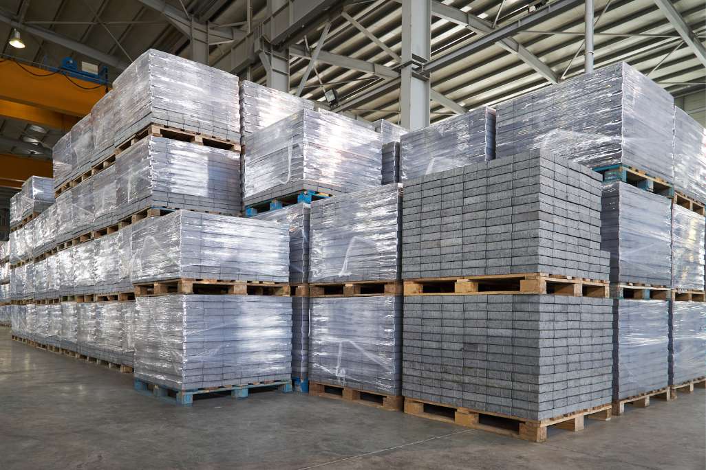 Building Materials in warehouse