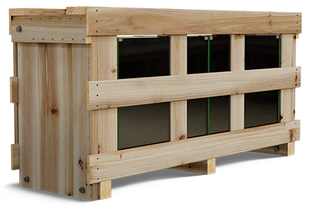 Custom Wooden Crate for Glass
