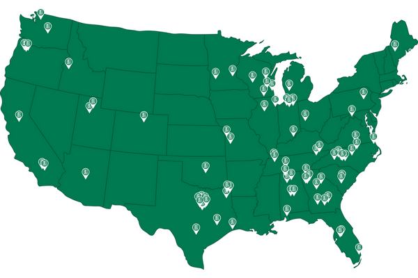 UFP Packaging location map